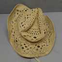 Cowboy Hat,Cowgirl Hat,Cowboy Hats for Women/Mens/Straw Wide with Shapeable Brim Cowboy Hat for Womens/White/Black. (Yellow and Shell)