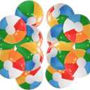 12'' Beach Ball for Kids: 14 Pack Beach Balls Bulk Inflatable Pool - Beach Balls Bulk Hawaiian Tropical Theme Party Decorations Favors Supplies