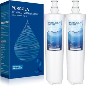 PERCOLA HF20-S/HF20-MS/HF25-S Water Filter, Compatible with 3M High Flow Series Cartridge HF20-S, 5615103/HF20-MS, 5615109/HF25-S,5615203, 3M Water Filtration System, W/Scale Inhibitor (2 Pack)
