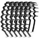 Syhood 6 Pieces Zigzag Headbands for Women Shark Tooth Comb Hairbands Wrapped Cloth Hairbands Wave Shape Plastic Hair Band Hair Accessory(Eye-catching Pattern)