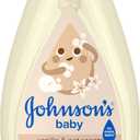 Johnson's Skin Nourishing Moisture Baby Wash, Vanilla & Oat Scents, Tear-Free, Hypoallergenic Baby Body Wash Cleanses, Protects from Dryness, & Leaves Skin Feeling Hydrated, 20.3 fl. oz