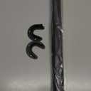 Closet Rods for Hanging Clothes, 17 to 28 Inches Stepless Adjustable Metal Closet Rod, 1.3 Inches Heavy Duty Clothes Hanging Rod for Closet Wardrobes Laundry RV, Black