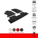 Floor Mat Compatible with 2006-2011 Honda Civic, Factory Fitment Car Front & Rear Nylon Car Floor Carpets Carpet Liner by IKON MOTORSPORTS, 2007 2008 2009 2010