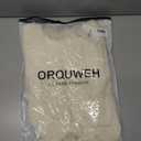 2025 Fall Cropped Sweater for Women Off The Shoulder Pullover Fluffy Knit Fashion Crop Top Holes Design (White, L)