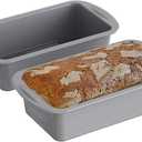 Silicone Loaf Pans for Baking Bread 9x5 inch, 2Pcs Bread Loaf Pans for Homemade Bread, Nonstick Silicone Baking Molds for Meatloaf, Toast