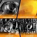 WEELMOTO Headlights for 1998-2002 Lincoln Town Car Sedan 4-Door, Halogen Headlight Assembly Compatiable with 98 1999 2000 2001 02 Town Car Driver&Passenger side