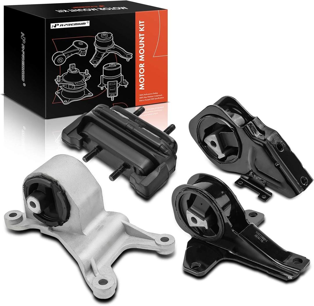 A-Premium 4PCS Engine Motor Mount and Transmission Mount Kit Compatible with Chevrolet Malibu 2001-2003 & Oldsmobile Alero 1999-2004 & Pontiac Grand Am 1999-2005, Automatic Transmission
