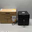 Air Fryer 6 Quart, Airfryer with All Metal Inside, 1500W Large Air Fryer Oven Combo for Family, Compact Non-Stick Square Basket, Dishwasher Safe, ETL Certified