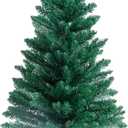 3FT Artificial Christmas Tree, Green Tabletop Christmas Tree with Metal Stand 160 Branch Tip Mini Xmas Pine Tree for Party Supplies Indoor Outdoor Holiday Home Decoration