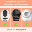 Heavy Duty Cat Litter Box Liners for Fsitego & Fumoi Automatic Litter Boxes, Extra Thick Self-Cleaning Litter Box Bags for cumrigel litter bags, Cat Litter Bags with Drawstring and Leakproof (20 Count (Pack of 4))