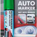 Window Markers for Glass Washable Car Window Paint Pen- Dry Erase Liquid Chalk Marker Car Decorations on All Surfaces, Tire, Windshield - Auto Marker, Autowriter, Rain Resistant (Green, Jumbo Tip)
