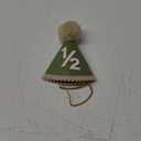 Half Birthday Hat -Baby 1/2 Birthday Cone Hat,Six Months Decorations,Party Hat Outfit for Girls/Boys (Green)