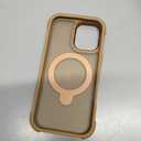 O3 Mag-Stand Designed for iPhone 17 Case with 360 Spin Stand, [Compatible with MagSafe][Super Skin Feeling] Translucent Matte Magnetic Slim Phone Case 6.3 inch, Desert Gold