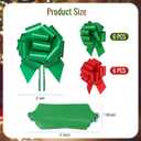 24pcs Large Christmas Bows for Gift Wrapping, 5 inch Wide Xmas Pull Bows for Presents, Gift Baskets, Christmas Tree, Wine Bottles, Christmas Decorations (red and Green)