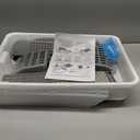 2 Pack Small Cat Litter Box with Mat & Scoop, Open Top High Sides