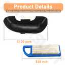 698403 Air Cleaner Cover & 698083 Air Filter Compatible with BS Lawn Mower 28AH76, 28AH77, 28BH77 and more Models, Air Filter Replace Parts 697015 697634 697014 797008 794422