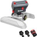 Eden 94127 Metal Adjustable 4-Way Mini Turbo Oscillating Sprinkler W/Quick Connect Starter Set, 20 Nozzle, Covers up to 4,000 sq. ft