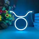 The Zodiac Horoscope Neon Sign, Taurus LED Neon Signs for Wall Decor, Astrology Zodiac Horoscope Neon Lights Beautiful Spiritual, Birthday Party, Home Kids Room Decor Taurus