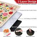 Picnic Blankets Waterproof Foldable Extra Large,80"x 80" Outdoor Beach Blanket Sandproof,3-Layer Lightweight Handy Mat Tote Picnic Camping Rugs for Outside Your Rv (Boho Vintage Floral)