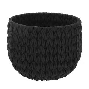 Black Woven Rope Decorative Storage Basket
