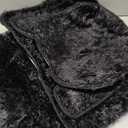 4 Piece Non Slip, Toilet Lid Cover and Contour Mat, Bath Mats Shower Mats Bath Rug Mat for Tub Toilet Bathroom (Black)