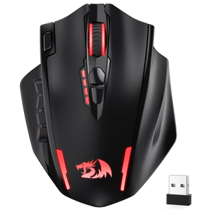 Redragon M913 MAX Wireless Gaming Mouse, 26000 DPI MMO Optical Mouse with 16 Programmable Buttons, BT & 2.4G Wireless, Software Supports DIY Keybinds