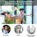 Door Chime, SanJie Wireless Door Sensor Chime When Door Opens, Door Entry Alarm Chime for Business/Home/Kids,500 FT Range,26 Chimes 5 Adjustable Volume, 2 Sensors + 1 Receivers