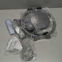 Poen 18 Pcs Home Pilates Ball and Ring Circle Set Yoga Fitness Essentials Kit with 5 Resistance Band Stretching Strap Non Slip Sock Ball Core Slider Wristband Headband Gym Bag for Women (Gray)