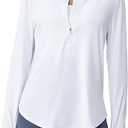 G4Free Womens UPF 50+ Sun Shirts Lightweight Quick Dry Long Sleeve Workout Tops Lightweight Running Pullover, Size M