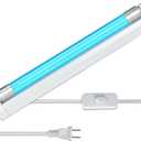 Coospider 6W UV Light Ozone Free,253.7nm Sanitizer Lamp with Cord and Plug, UVC Lamp for Shoes/Closet/Cabinet/Bathroom 110V CTUV-6 Perfect Father's Day Gifts