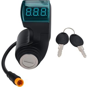 Alomejor Electric Scooter Handle Switch Lock with Display Screen Replacement with 2 Keys Excellent ABS for M5 Electric Scooters,1 Pack