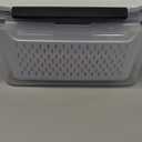 5 PCS Fruit storage Containers for Fridge with Removable Colander and Chopper Set, Leakproof Food Storage Containers with lids, Dishwasher & Microwave Safe Produce Containers to Keep Fruits Fresh