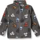 Amazon Essentials Disney | Marvel | Star Wars Boys and Toddlers' Polar Fleece Full-Zip Mock Jackets (Large)