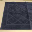 BEQHAUSE Dirt Trapper Door Mat 20" x 32", Doormat Non-Slip Entryway Rugs Washable, Dog Door Mat Stain Resistant and Absorbent Welcome Floor Mat for Front Back Door, Mud Wet Shoes & Paws, Navy Blue