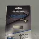 SAMSUNG BAR Plus 3.1 USB Flash Drive, 128GB, 400MB/s, Rugged Metal Casing, Storage Expansion for Photos, Videos, Music, Files, MUF-128BE3/AM, Champagne Silver