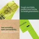 Ley's Compostable Dog Poop Bags, Plant-Based Biodegradable Doggie Waste Bags with Easy Tie Handles, Unscented, Vegetable-Based, Dog Bags Refill Rolls