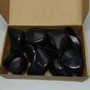 uxcell 10pcs Rubber End Caps 2 5/16"(59mm) ID Vinyl Round Tube Bolt Cap Cover Thread Protectors Black