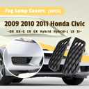 Fog Lamp Covers Fit For Honda Civic 09-11 Replaces 71106SNAA50 71108SNAA50