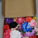 Waydress 30 Packs 4 Inch Flower Hair Clip Rose Hair Accessories Floral Hairpin Brooch Flowers Pin Brooch for Bridal Headpiece Accessories Wedding(28 Colors)