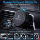 Magnetic Phone Holder for Car, WixGear [2 Pack] Universal Air Vent Magnetic Phone Mount for Car, Car Phone Holder Mount for Cell Phones and Mini Tablets with 4 Metal Plates