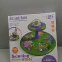 Flooyes Dinosaur Sit and Spin Toys for Toddlers Boys 1 2 3 Years Old, Birthday Gift for Boys Age 2-4 with LED Lights and Music, 360 Spin (Multicolor)