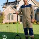 WORKPRO 38 Lawn Aerator Tool with 17 Spikes, Manual Lawn Aerators with Dual-Layer Design, Ergonomic T-Handle, Heavy Duty Manual Grass Aerator for Lawn Aeration, Soil Loosening, and Yard Care
