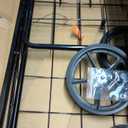 VEVOR Wire Laundry Cart, 2.8Bushel Wire Laundry Basket with Wheels, 26.7''x21.7''x26.4'' Commercial Basket Cart, Steel Frame with Chrome Finish, 4" Casters