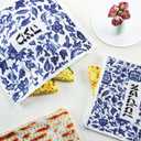 Mindsoft 2 Pcs Passover Afikoman Bags set Passover Seder Afikomen Holder Rustic Matzah Afikoman Cover Bags with 3 Layers Compartment for Pesach Jewish Holiday Party Decor Gifts (Porcelain)