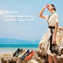 Women's Flats Shoes Dress Shoes Round Toe Ballet Flats Comfortable Crochet Lace Black Flats Low Heel (6, Apricot)