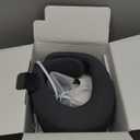 Cervical Traction Device for Neck Pain Relief, Neck Stretcher with Stepless Height Adjustment and Heating, Christmas Gifts for Him/Her/Men/Women/Dad/Mom (Gray-1)