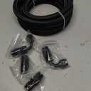 EVIL ENERGY 6AN Fuel Line Kit, AN6 Braided Nylon Fuel Hose CPE 10FT Black