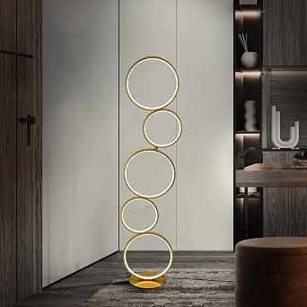 Modern Creative Bubble Dimmable LED Floor Lamp for Home & Office (Gold)