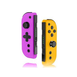 XAVOMEDINAL Switch Controller for Nintendo Switch Controller, Switch Controller Replacement Accessories with Double Vibration/Wake-Up/Motion Control/Screenshot (Purple&Yellow)