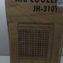 Uthfy Swamp Cooler Air Conditioner, Evaporative Air Cooler with 5.3 Gallon Water Tank, 4 Ice Box, Remote, 12H Timer, 120°Oscillation, Portable Cooling Fan with 3 Speeds for Bedroom Home Office